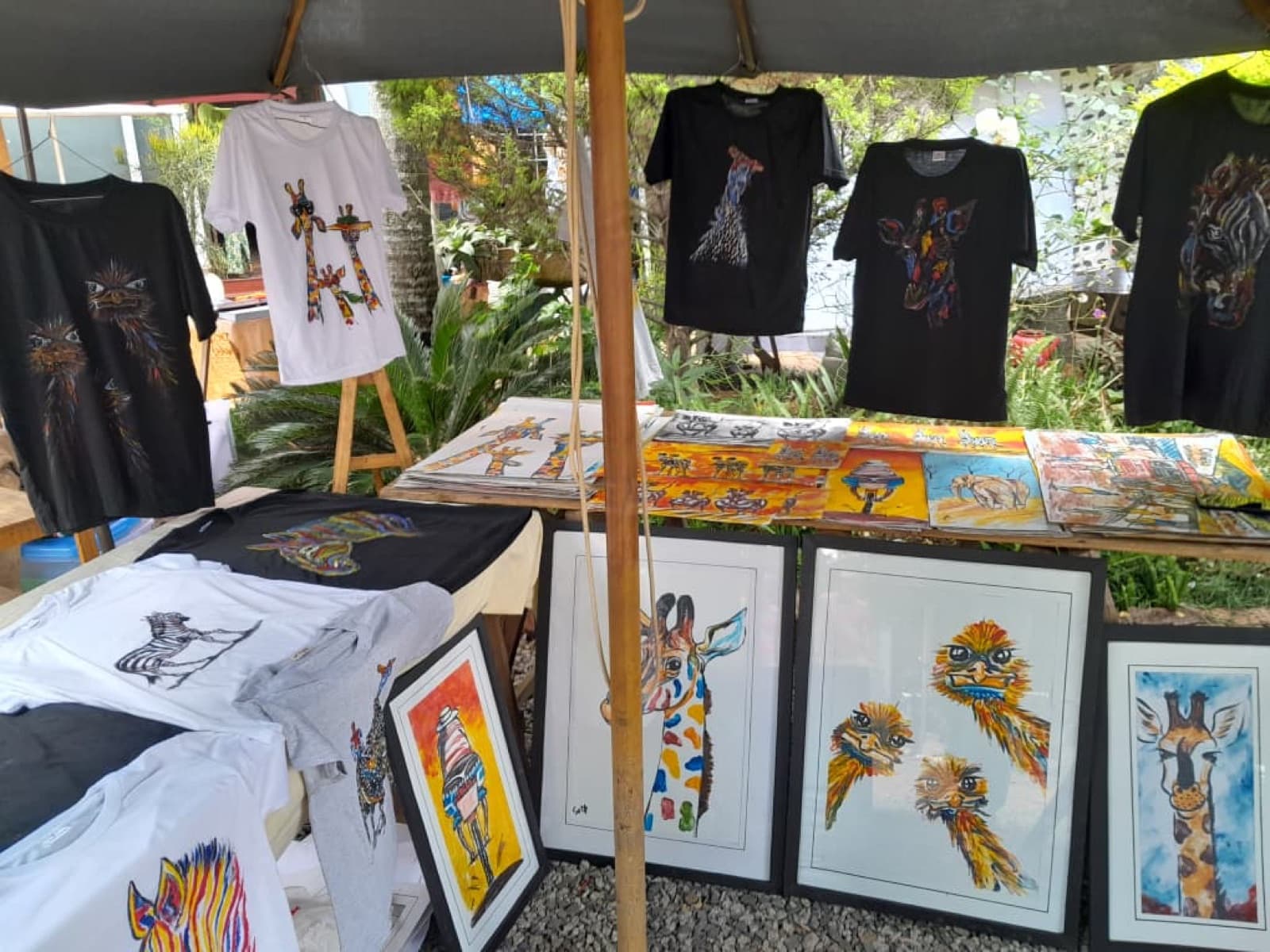 Zimbabwean artworks displayed by a local maker